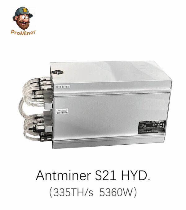 Bitmain Antminer S21 Hydro 335T 5360W Bitcoin Miner Hydro Cooling