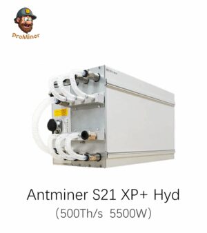 Bitmain Antminer S21 XP+ Hyd 500Th/s 5500W Bitcoin Miner Hydro Cooling