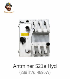 Bitmain Antminer S21e Hydro 288Th/s 4896W Bitcoin Miner Hydro Cooling