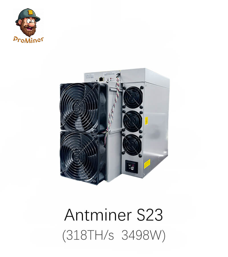 Bitmain Antminer S23 318TH/s 3498W Bitcoin Miner