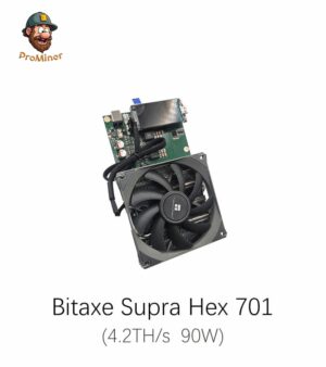 Bitaxe Supra Hex 701 4.2Th/s 90W Bitcoin Miner Solo Miner