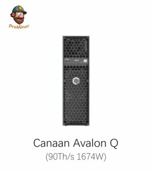 Canaan Avalon Q 90Th/s 1674W Bitcoin Miner