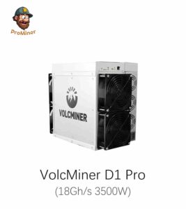 VOLCMINER D1 Pro 18Gh/s 3500W Litecoin Dogecoin Bells Miner