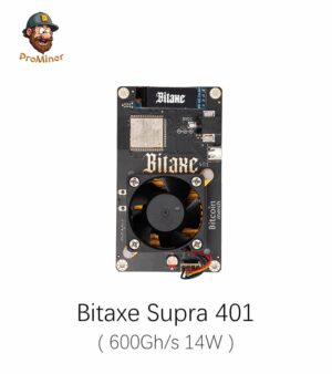 Bitaxe Supra 401 600Gh/s 14W Bitcoin Solo Miner