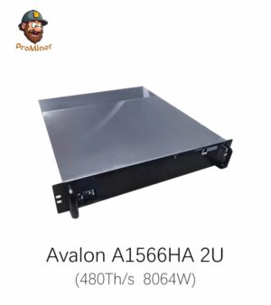 Canaan Avalon A1566HA 2U 480Th/s 8064W Bitcoin Miner