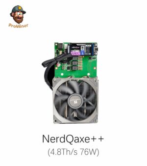 NerdMiner NerdQaxe++ 4.8Th/s 76W Bitcoin Miner Solo Miner