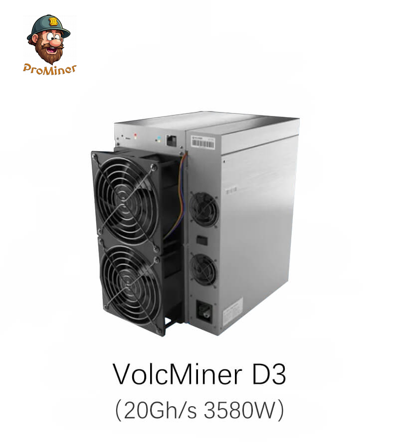 VolcMiner D3 20 GH/s 3580W Litecoin Dogecoin Bells Miner